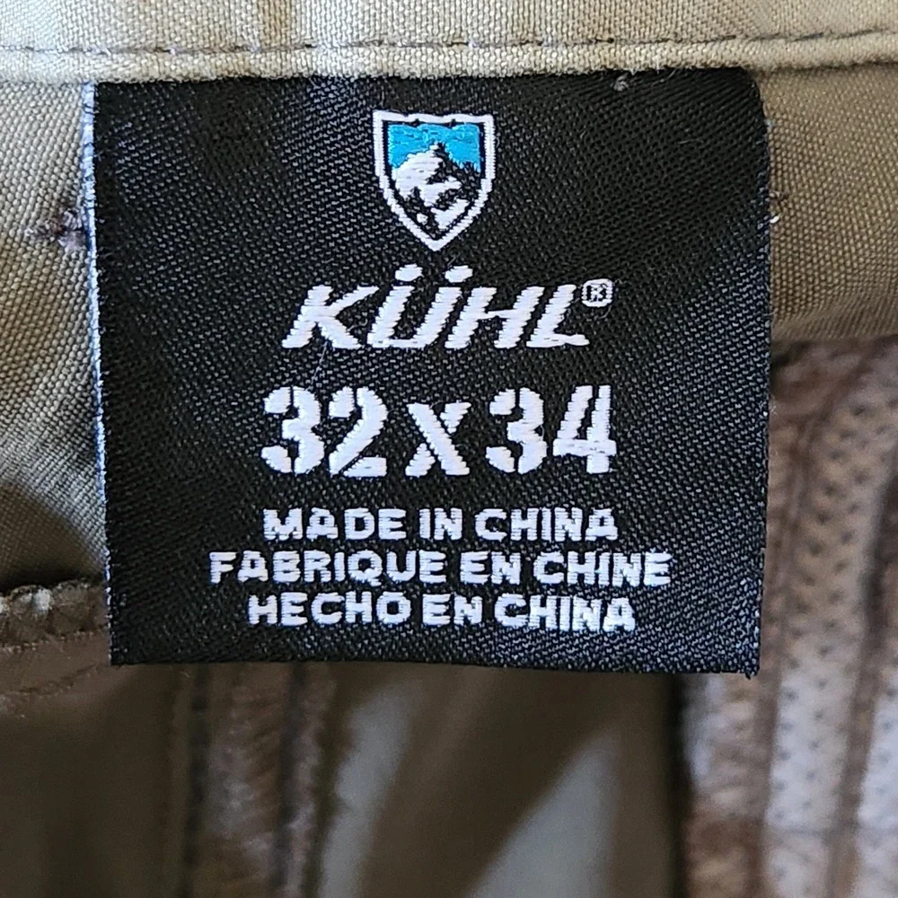 KUHL Renegade Pants Mens 32x34 Klassik Fit Khaki Technical Stretch 5120